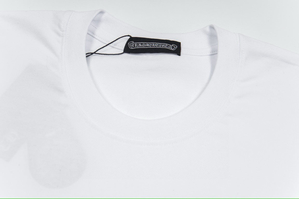 Chrome Hearts Letter Pattern Print Short Sleeve T-Shirt