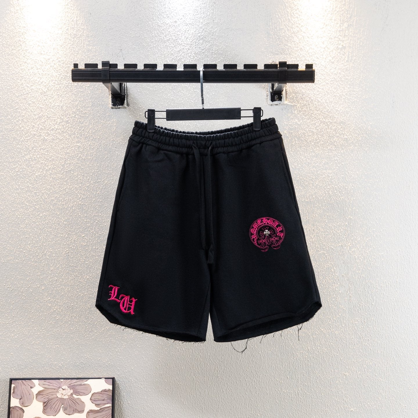 Chrome Hearts Sanskrit Embroidered Shorts