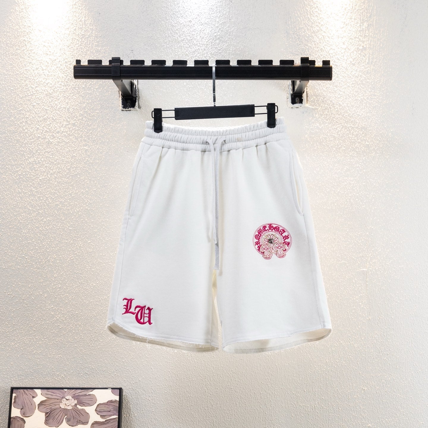 Chrome Hearts Sanskrit Embroidered Shorts