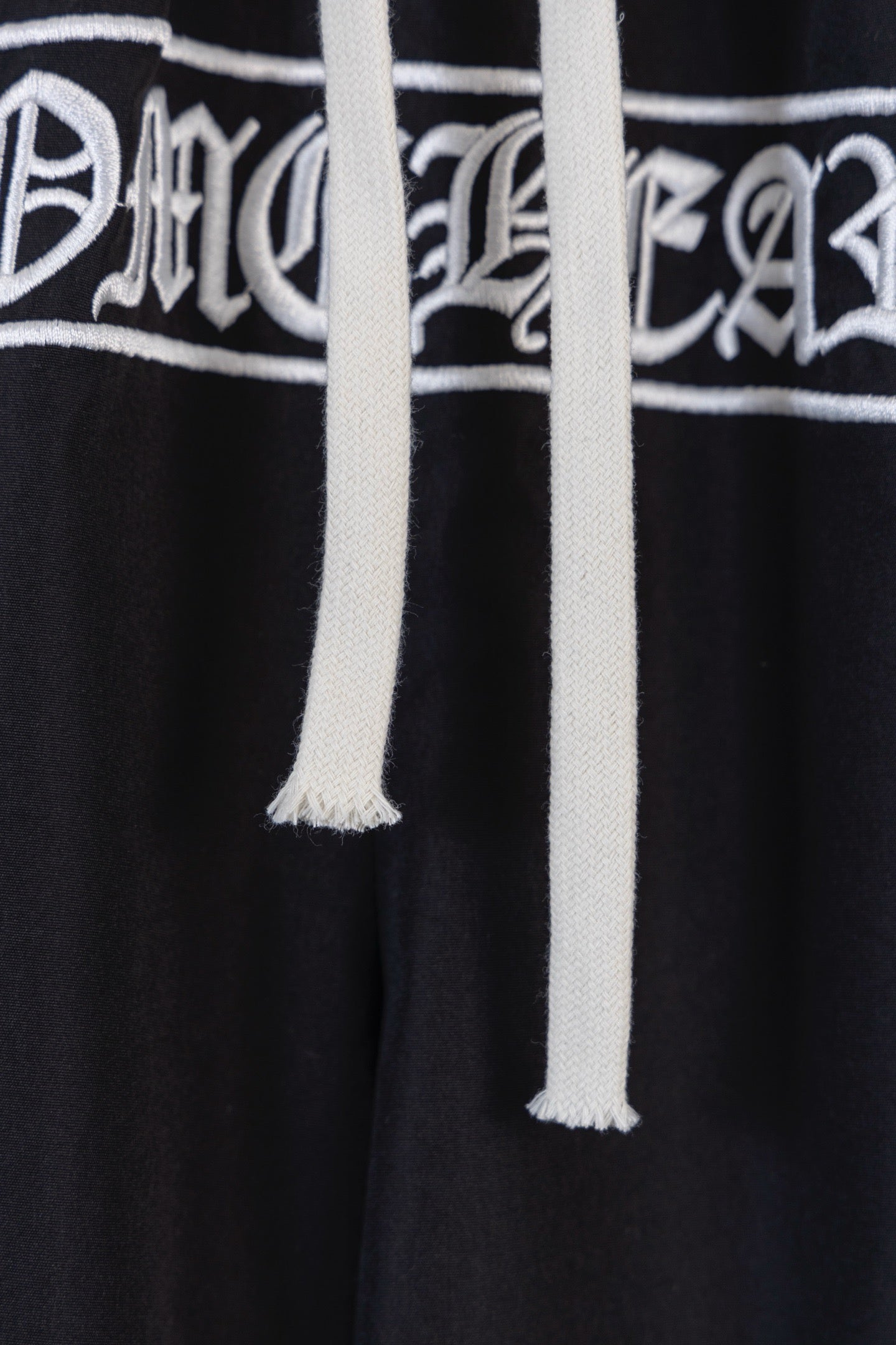 Chrome Hearts Sanskrit Letter Embroidered Logo Tape Shorts