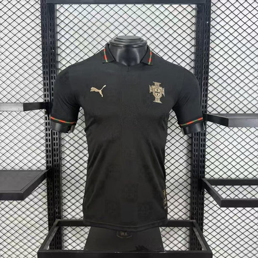 Portugal 2026 Men’s Away Soccer Jersey – Black Football Shirt