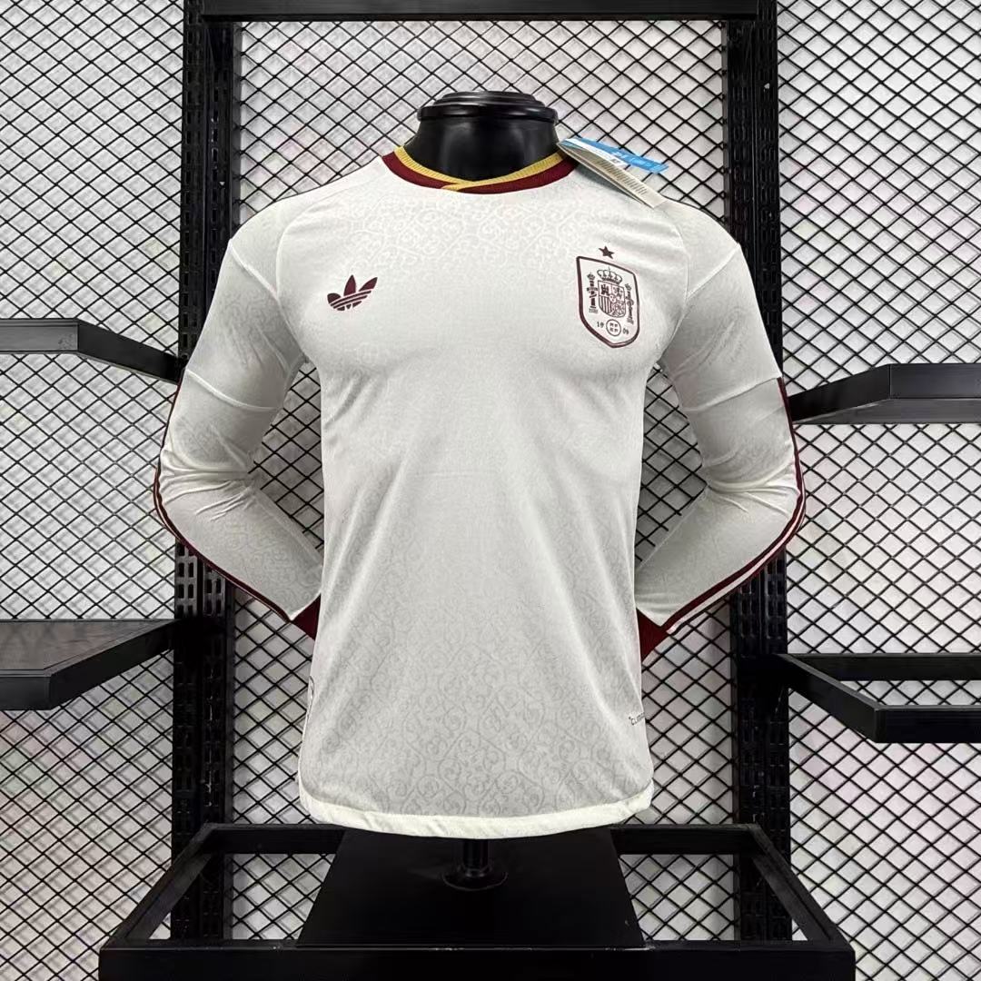 Spain 2026 Away Jersey Men Long Sleeve
