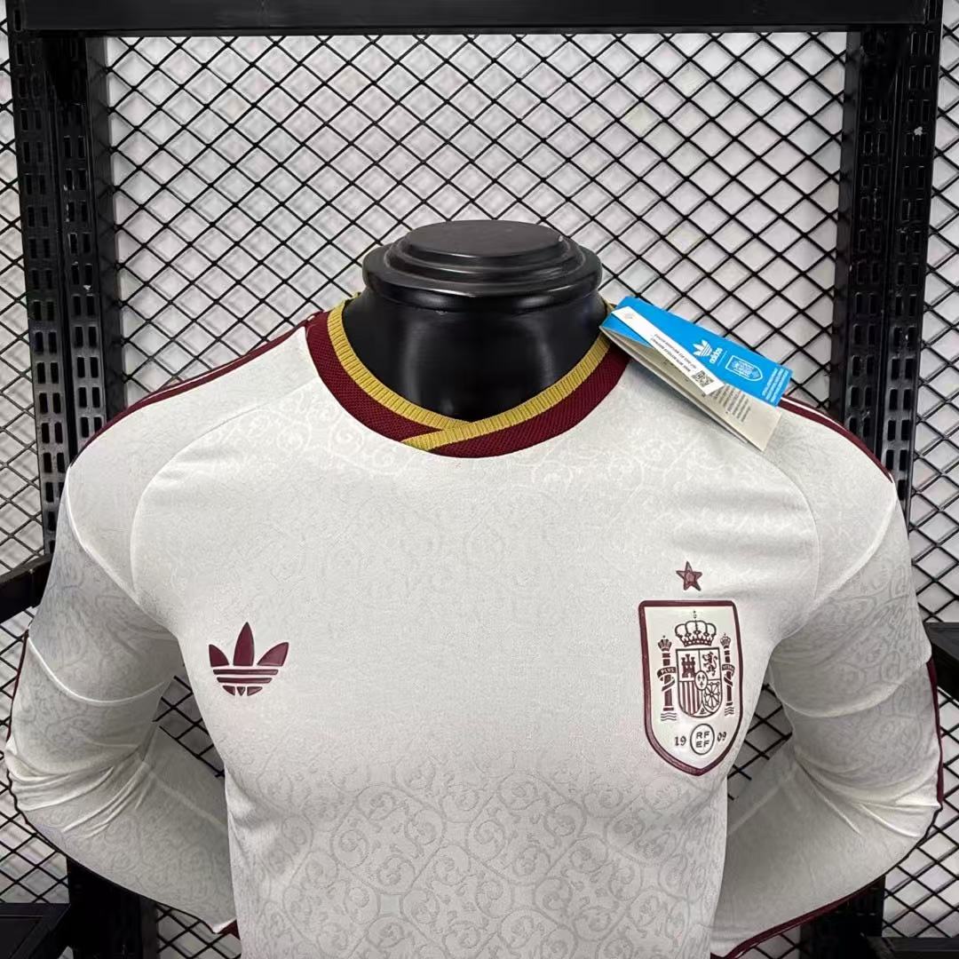 Spain 2026 Away Jersey Men Long Sleeve