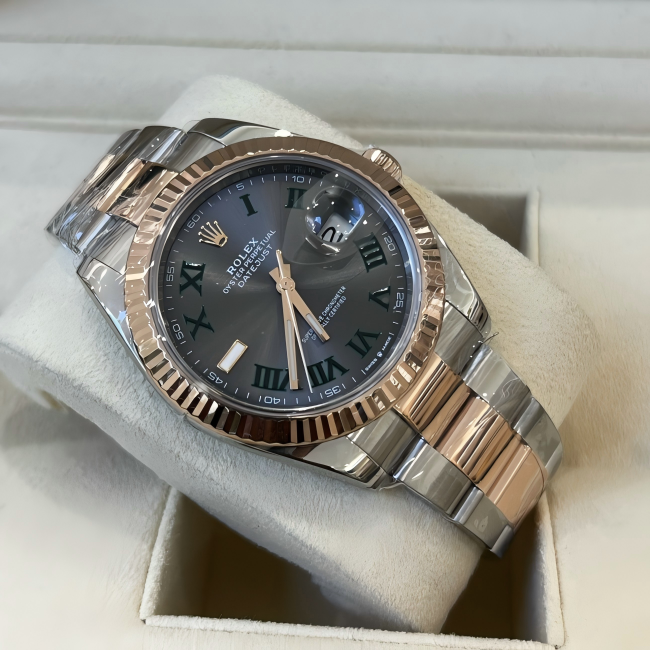 RLX Datejust 41 Esfera 'Wimbledon' Oro y Acero Oyster