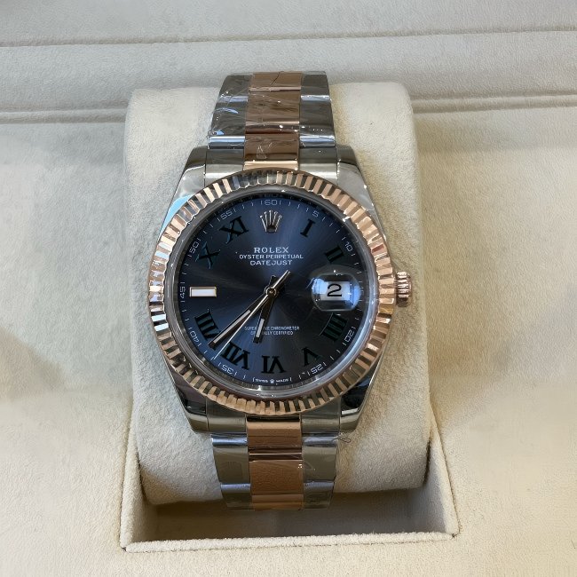 RLX Datejust 41 Esfera 'Wimbledon' Oro y Acero Oyster