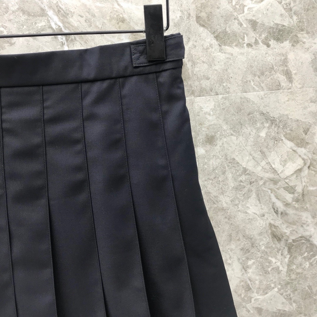Women's High Waist High Low Ruched Mini Skirt