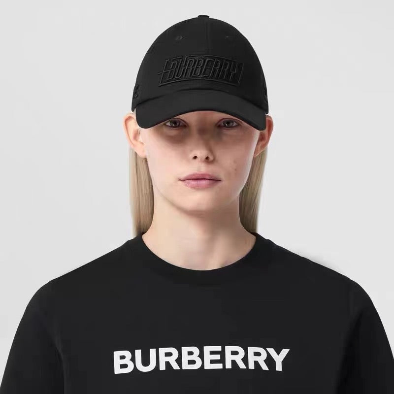 Embroidered Letter Logo Crew Neck T-Shirt