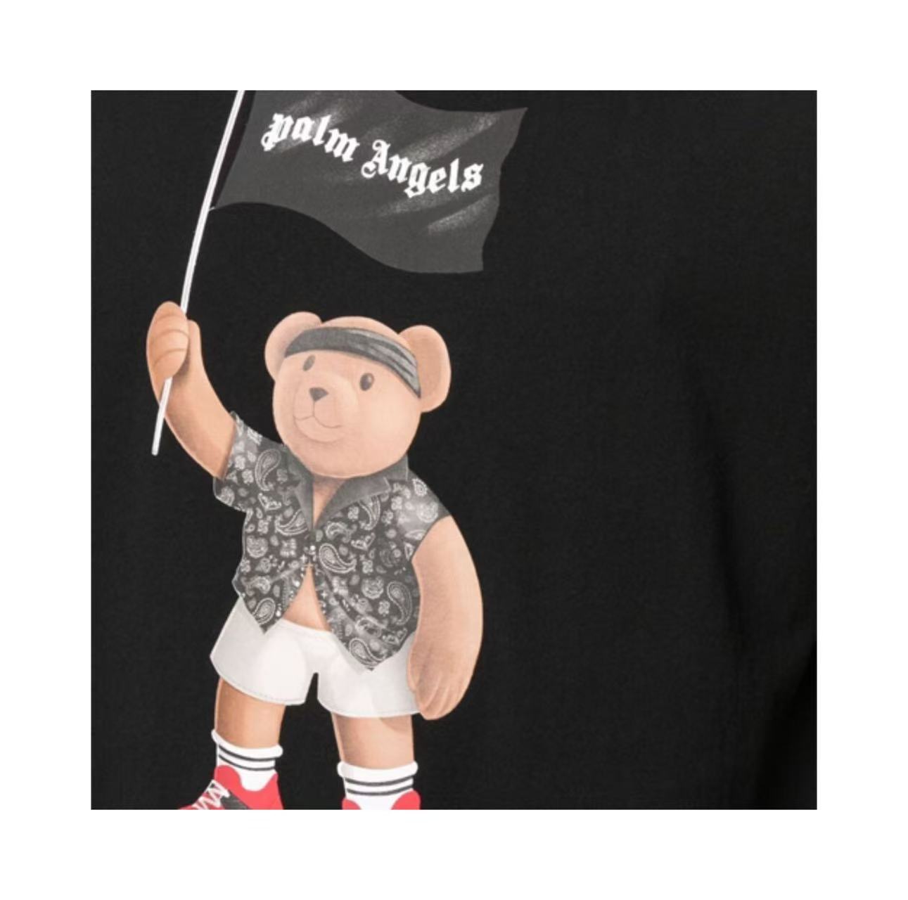 New Pirate Teddy Bear Cartoon Print Crew Neck T Shirt