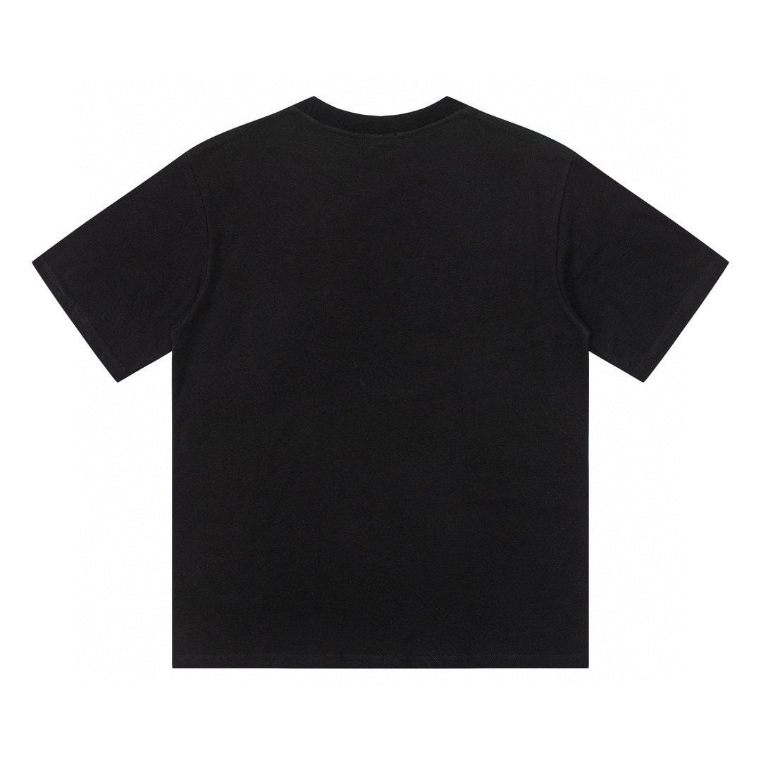 New Vintage Collaboration Print Graphic Tee, Crew Neck Short Sleeve Casual T-Shirt