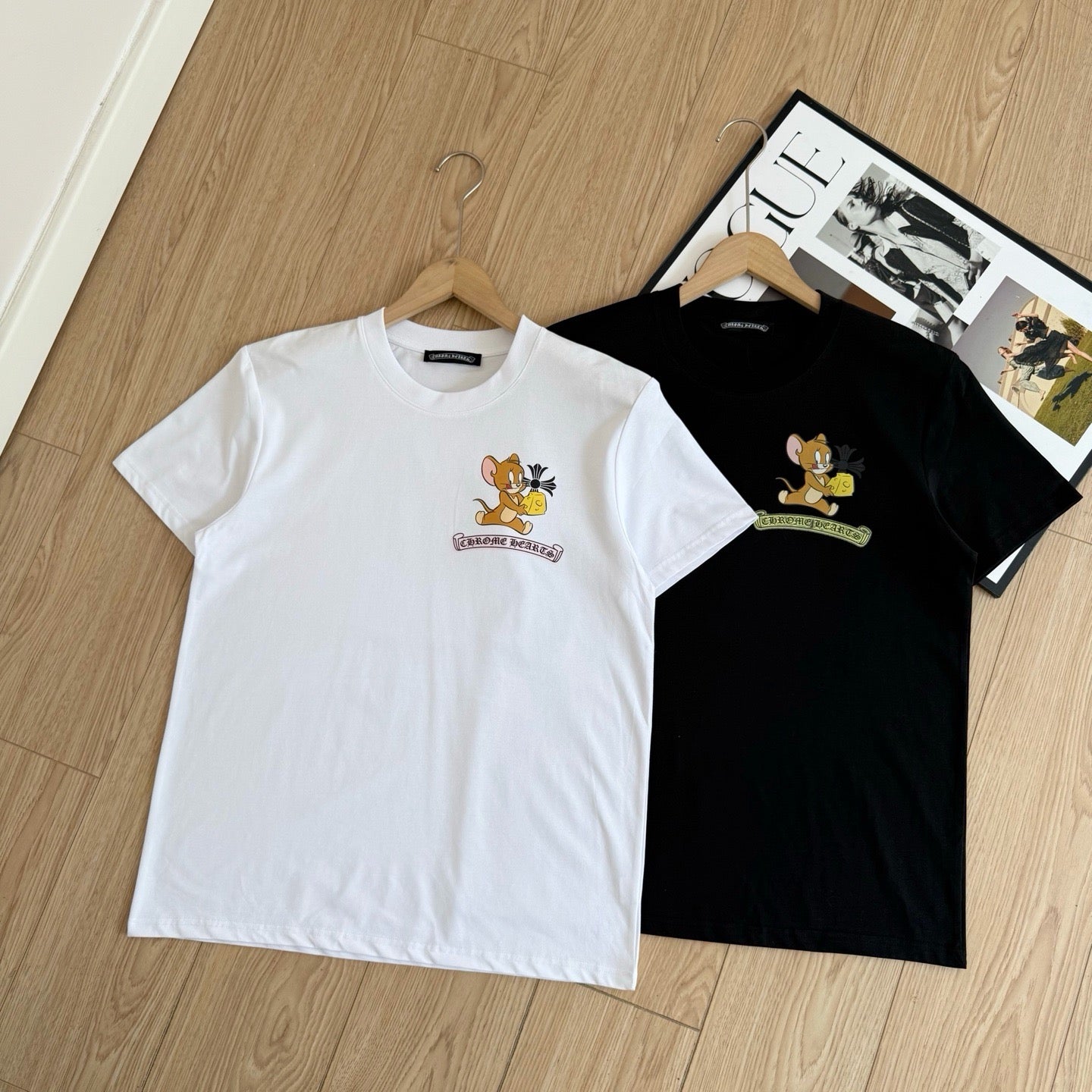 Chrome Hearts Cartoon Graphic Short Sleeve T-Shirt