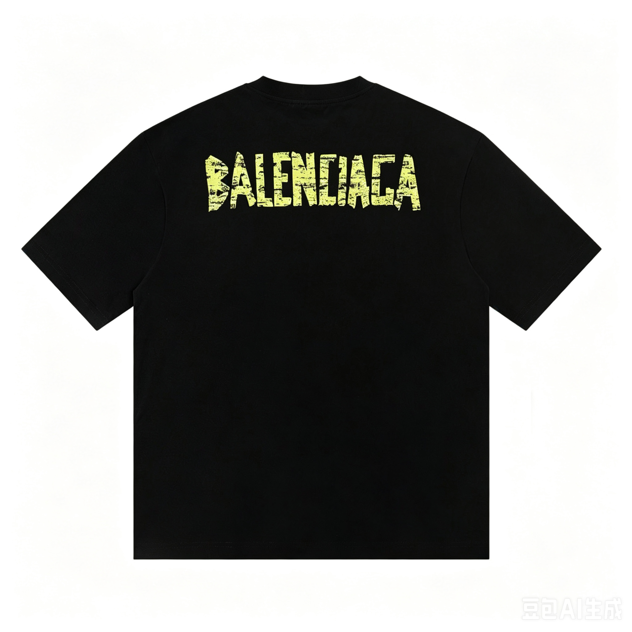 New Black Tape Letter Graphic T-Shirt, Crew Neck Short Sleeve Streetwear Tee