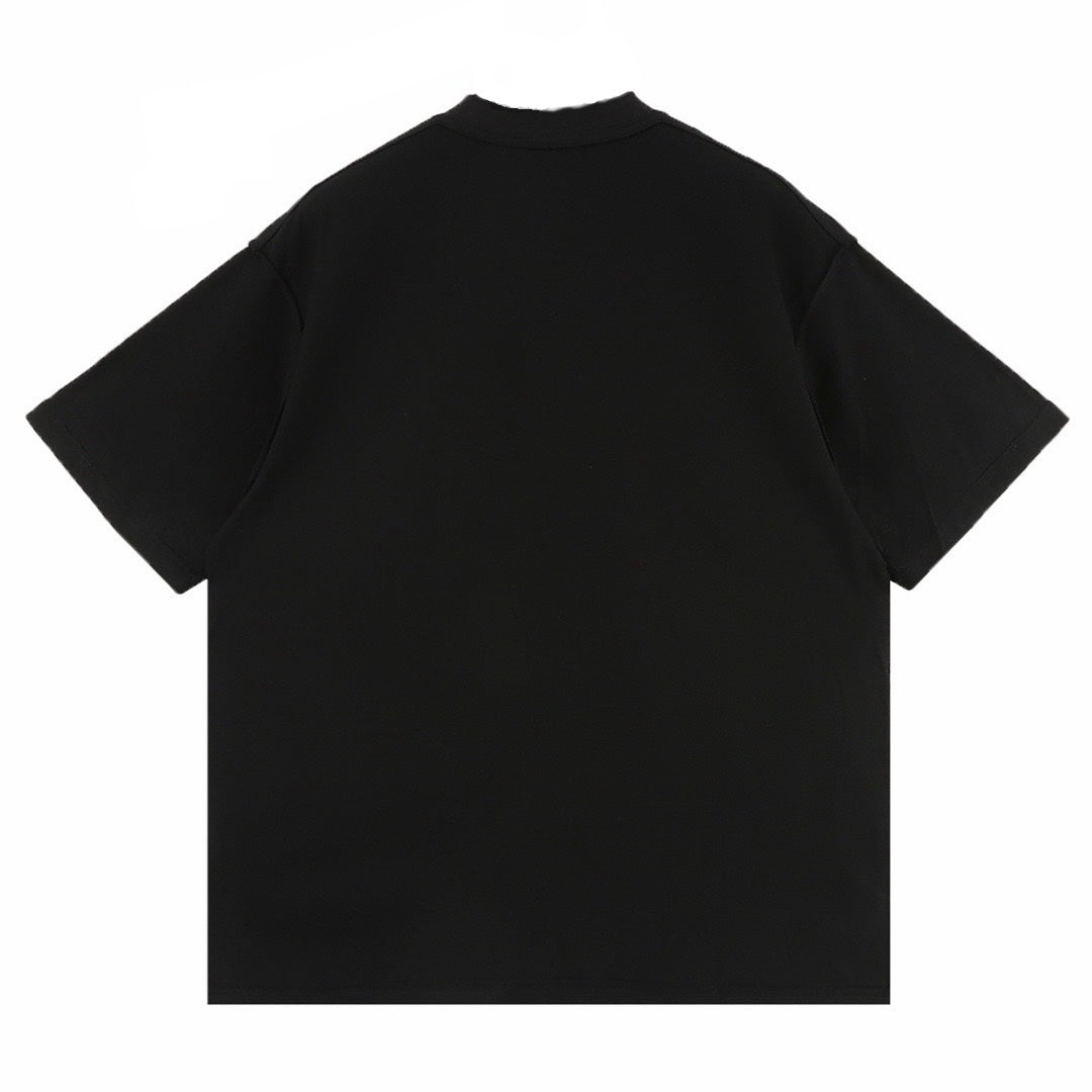 New Unisex Mirror Flip Graphic T-Shirt, Short Sleeve Streetwear Tee