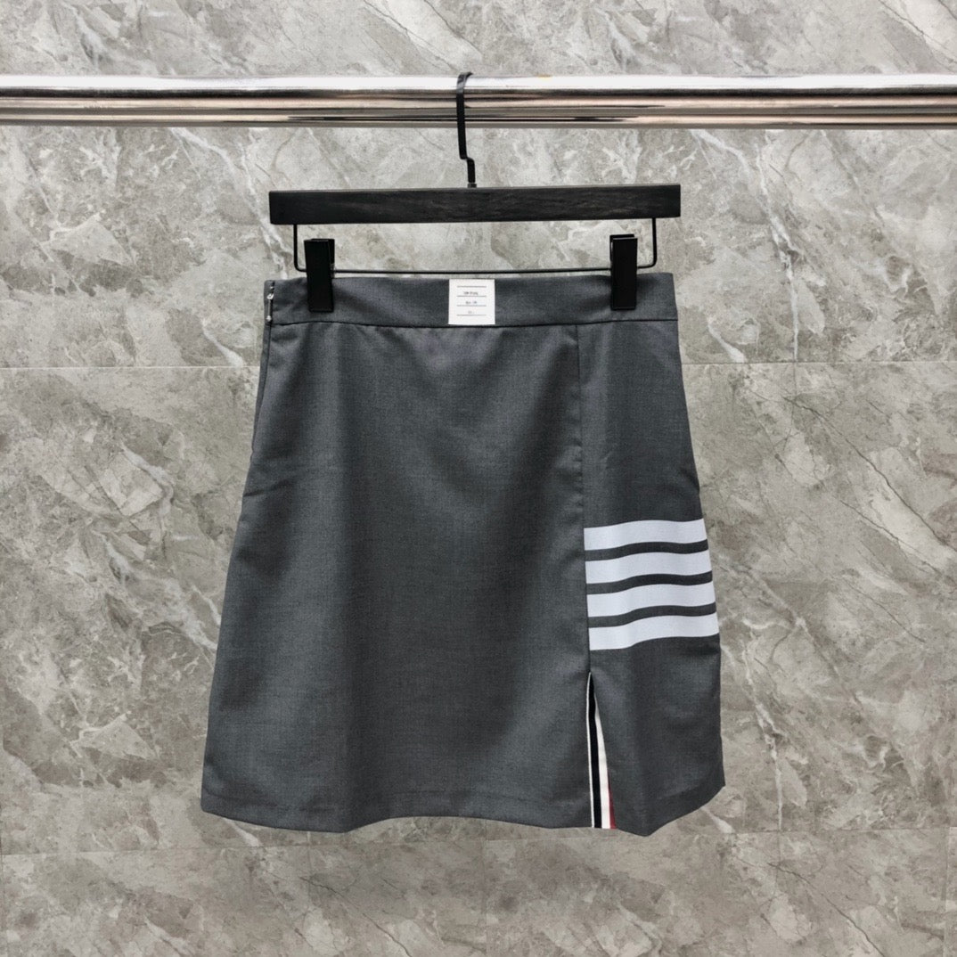 Women's High Waist Bodycon Slit Mini Skirt