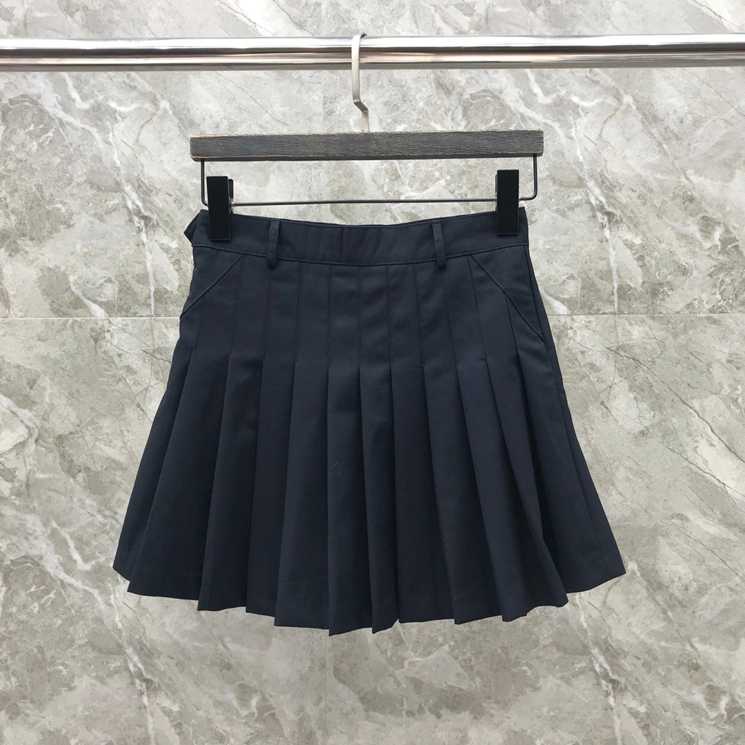 Women's High Waist Pleated Mini Skirt Classic Schoolgirl Style