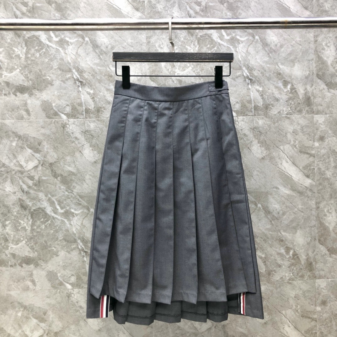 Women's Elegant High Low Ruched Maxi Skirt