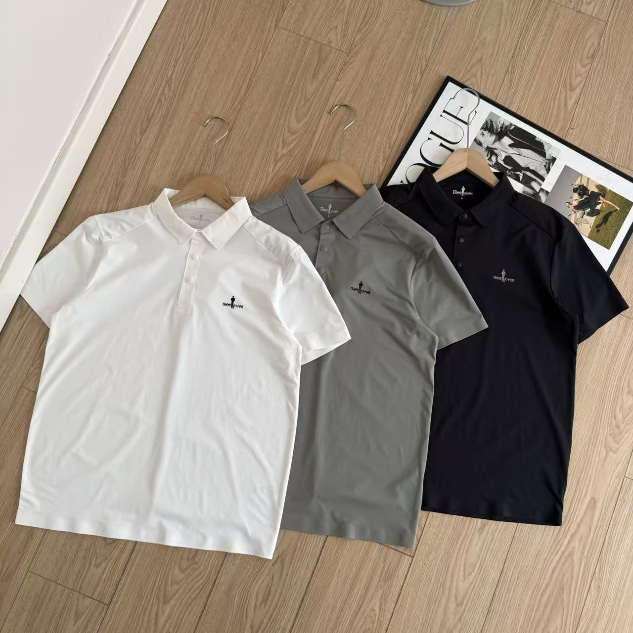 Summer Ice Silk Quick Dry Business Polo Shirt