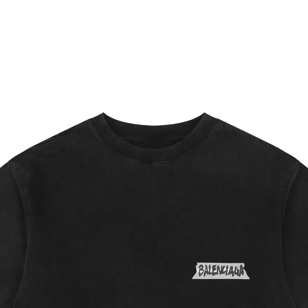 New Black Vintage Logo Graphic T-Shirt, Jersey Knit Short Sleeve Casual Tee