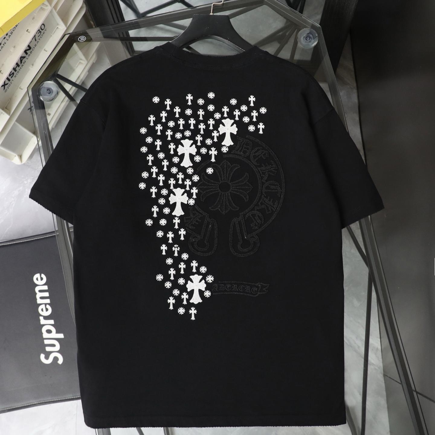 Chrome Hearts 26SS Color-Changing Embroidered Short Sleeve T-Shirt