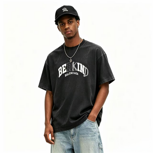 New Black Letter Logo Print Graphic Tee, Crew Neck Short Sleeve Casual T-Shirt