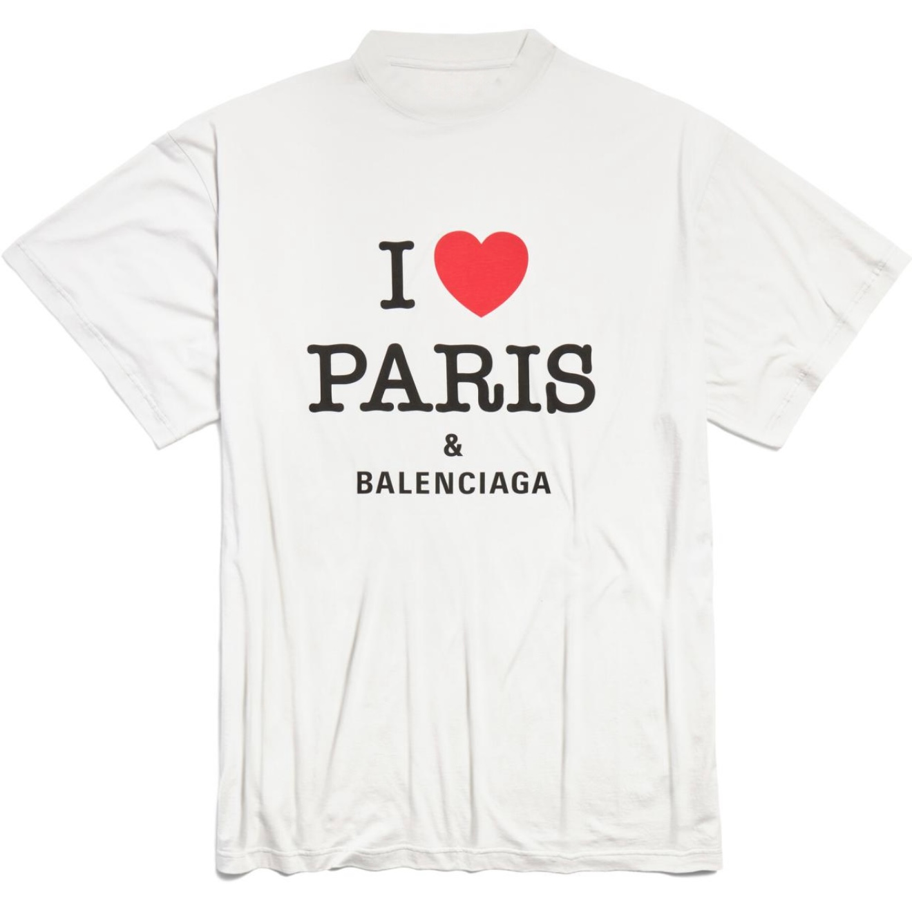 New Unisex Black Letter Heart Graphic T-Shirt, Crew Neck Short Sleeve Casual Tee