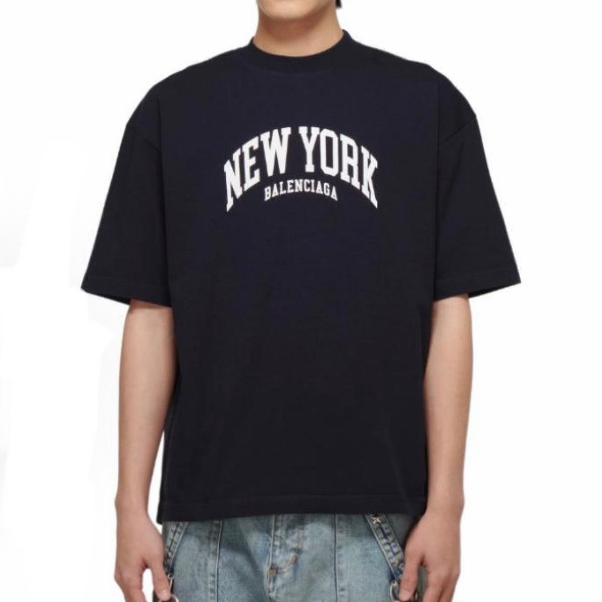 New Unisex Letter Logo Print Graphic Tee, Crew Neck Short Sleeve Casual T-Shirt