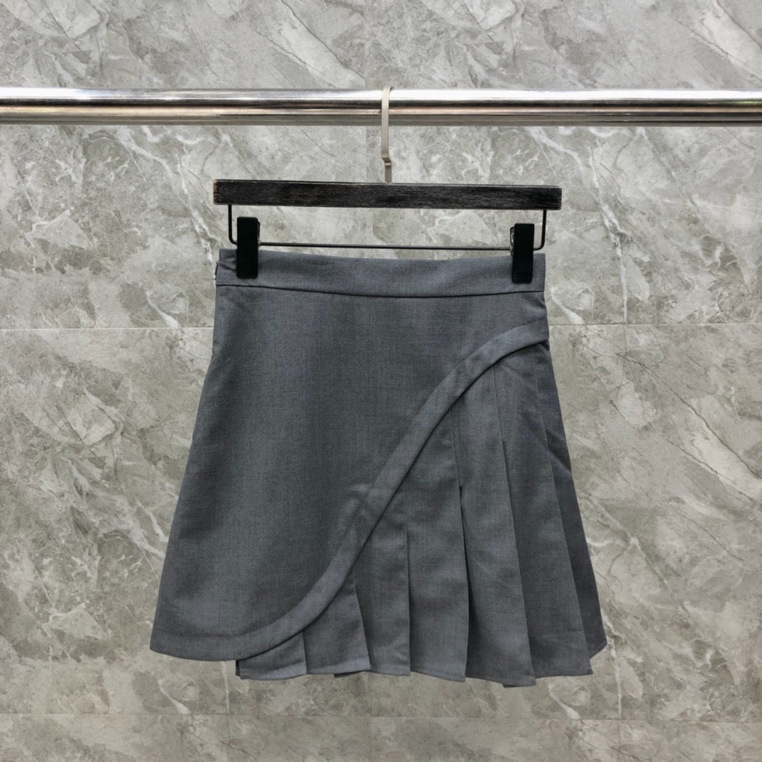Women's High Waist Asymmetrical Patchwork Mini Skirt