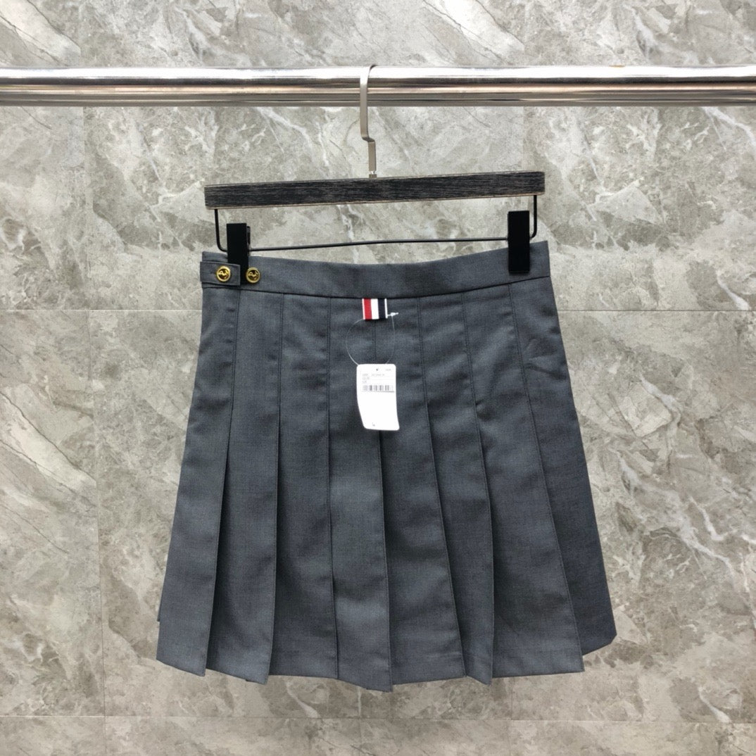 Women's High Waist Color Block A Line Mini Skirt
