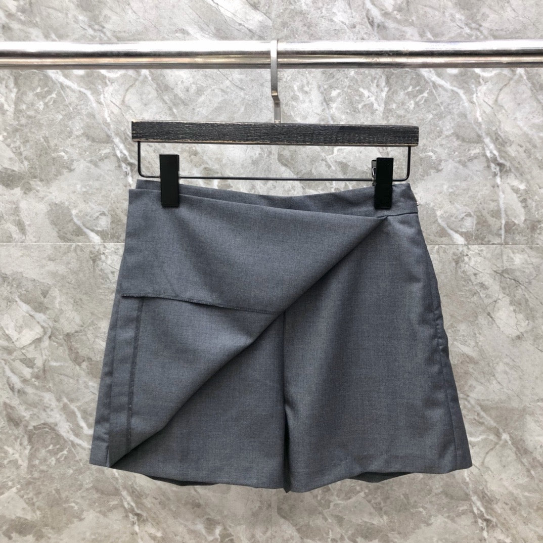 Women's High Waist Tailored Mini Skirt