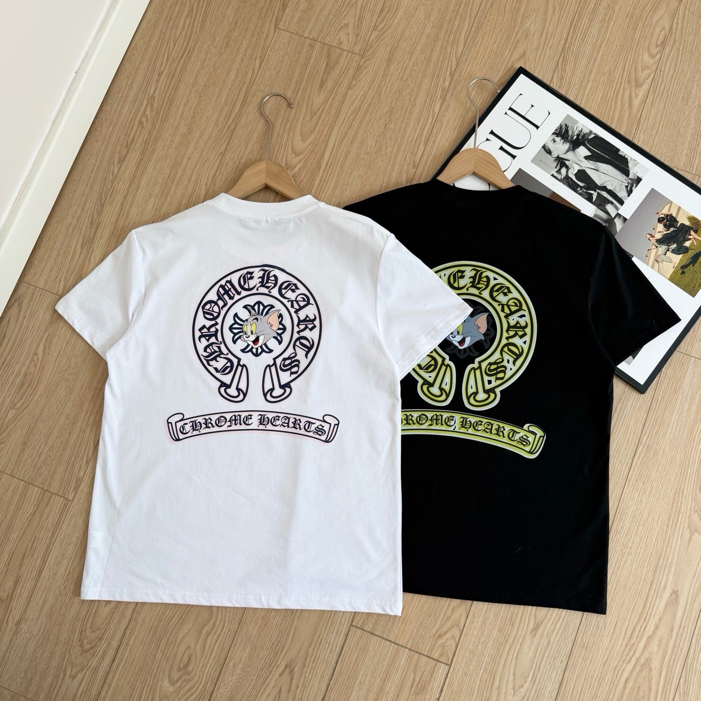 Chrome Hearts Cartoon Graphic Short Sleeve T-Shirt