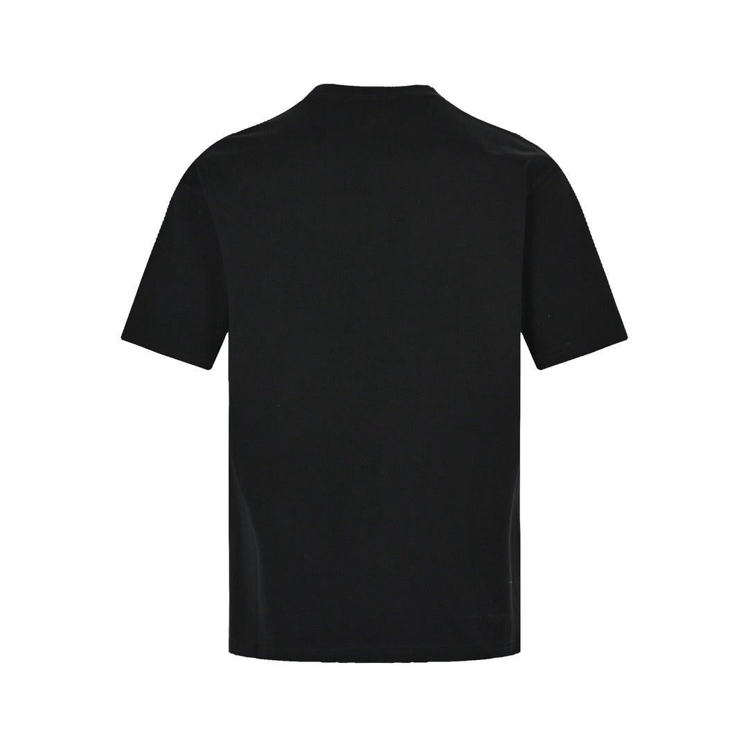 New Mosaic Blur Logo Letter Graphic T-Shirt, Crew Neck Short Sleeve Casual Tee