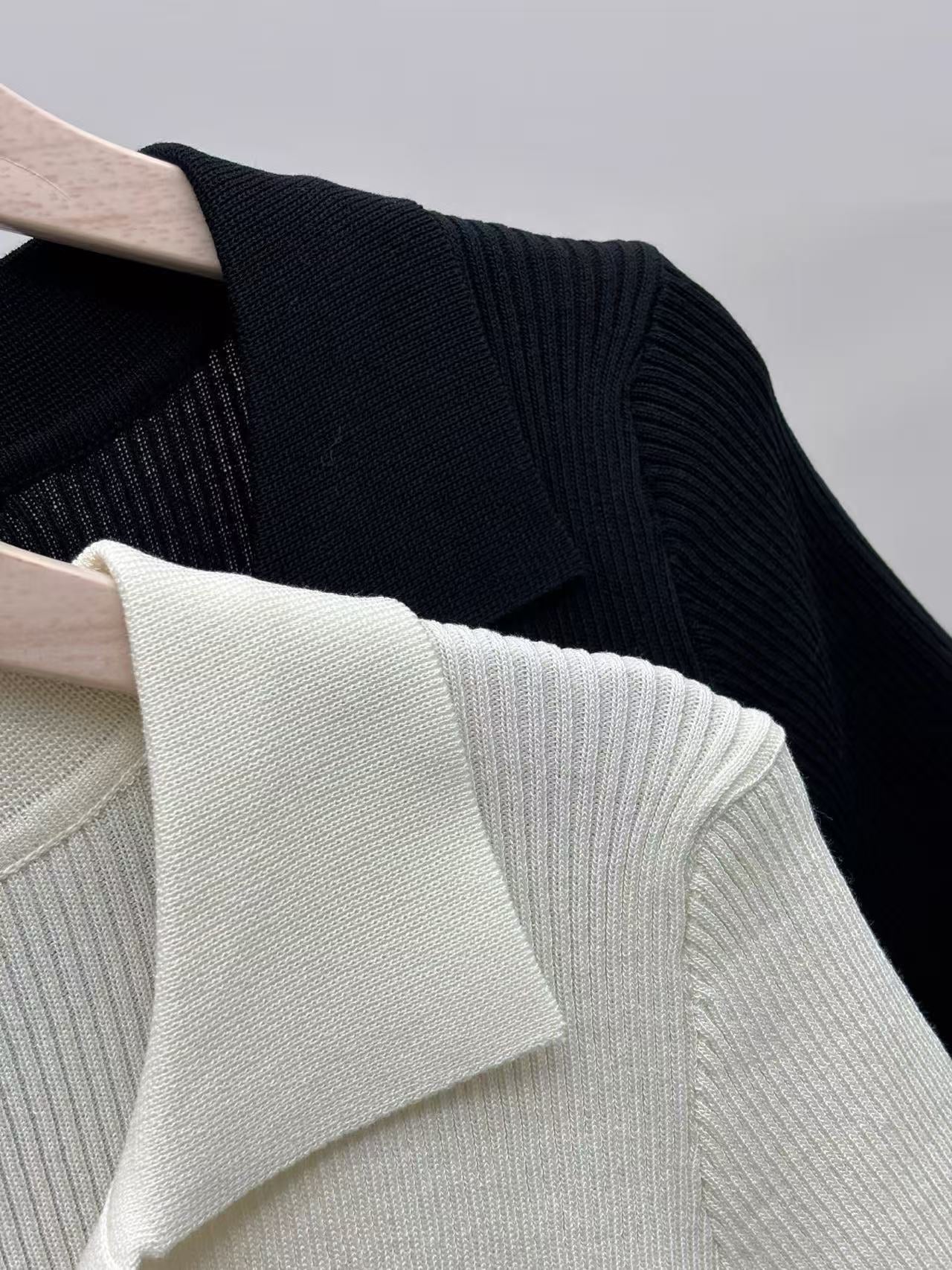 2-pack 2026 New Ice Silk Knit Short Sleeve Cardigan
