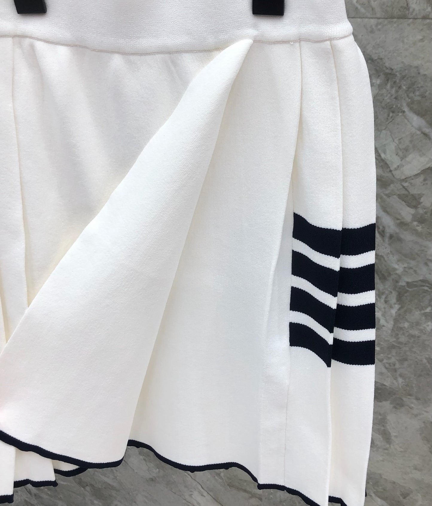 Women's Knit Four Stripe Mini Skirt