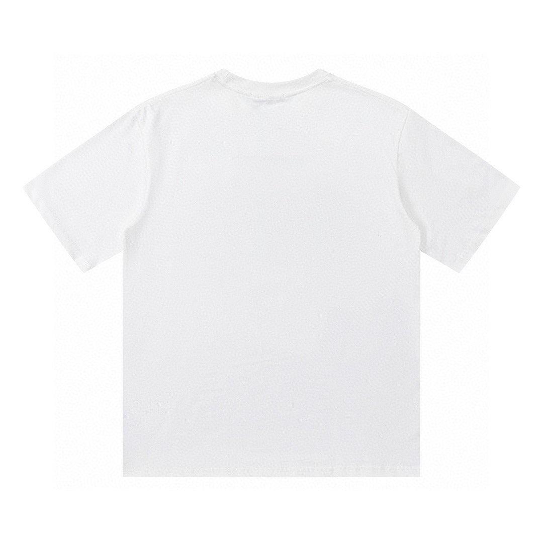 New Vintage Collaboration Print Graphic Tee, Crew Neck Short Sleeve Casual T-Shirt
