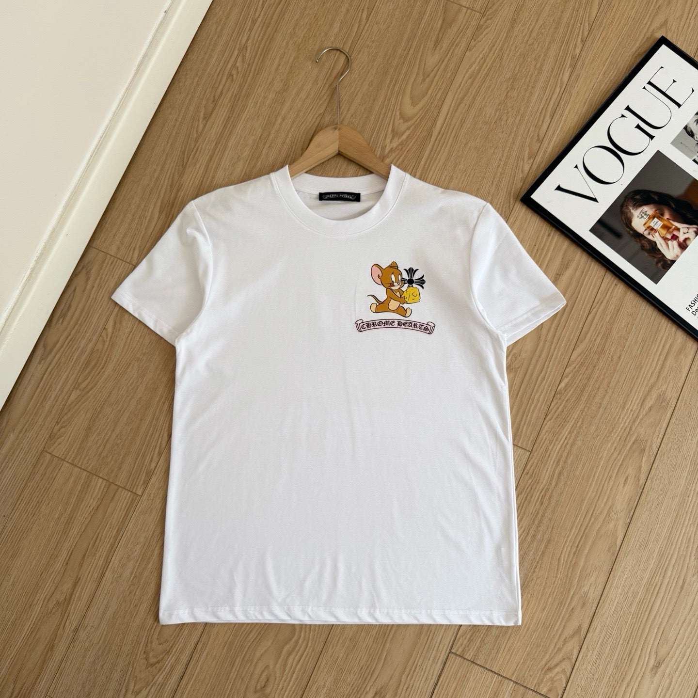 Chrome Hearts Cartoon Graphic Short Sleeve T-Shirt