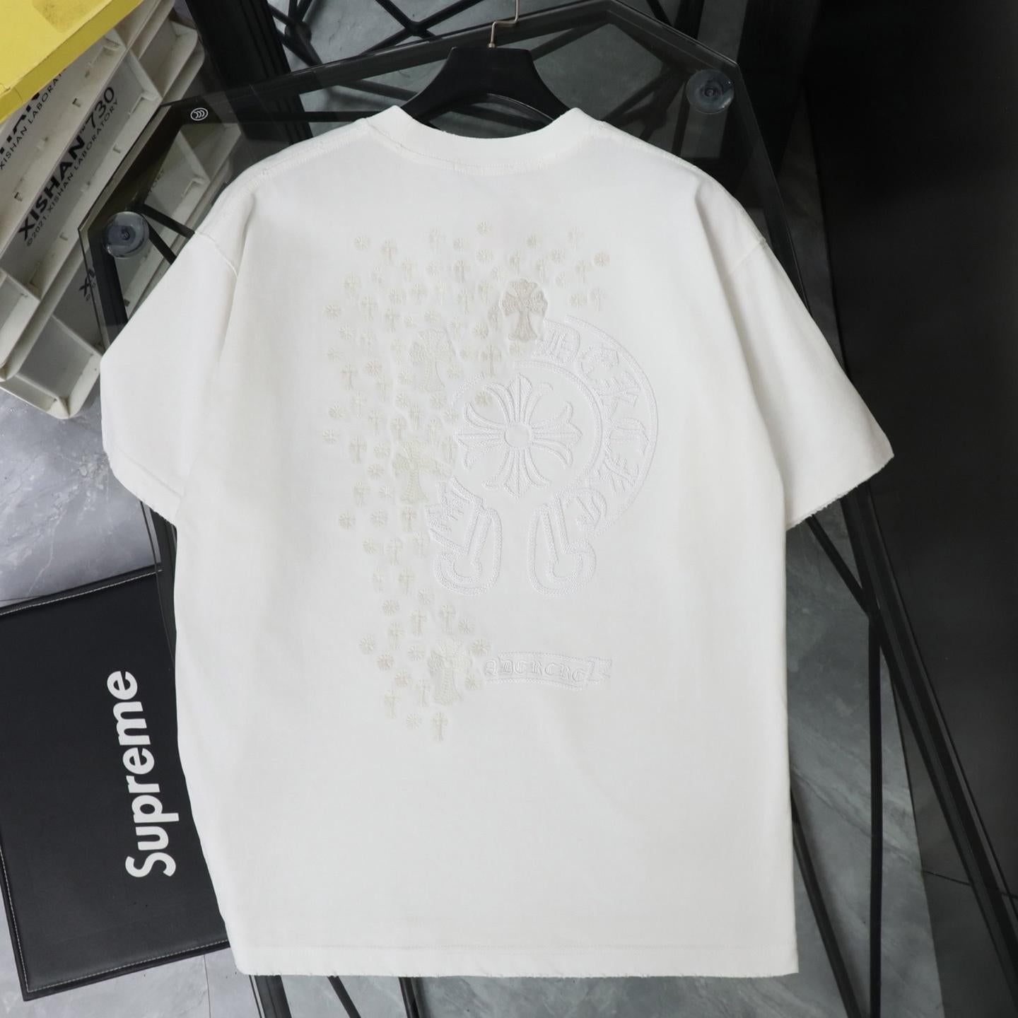 Chrome Hearts 26SS Color-Changing Embroidered Short Sleeve T-Shirt