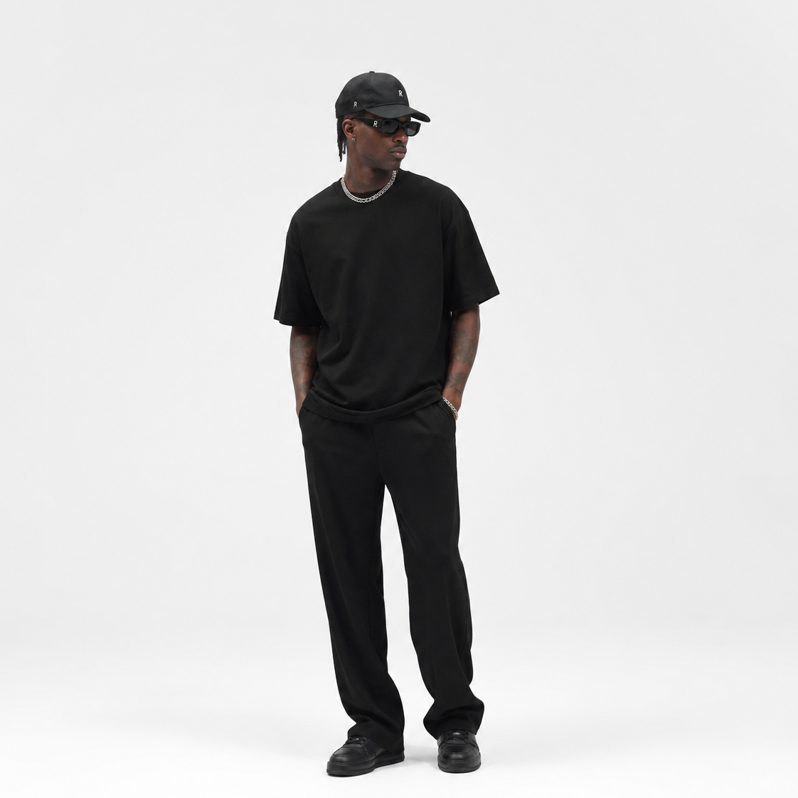 NEW Drop Shoulder Crew Neck Short Sleeve Tee
