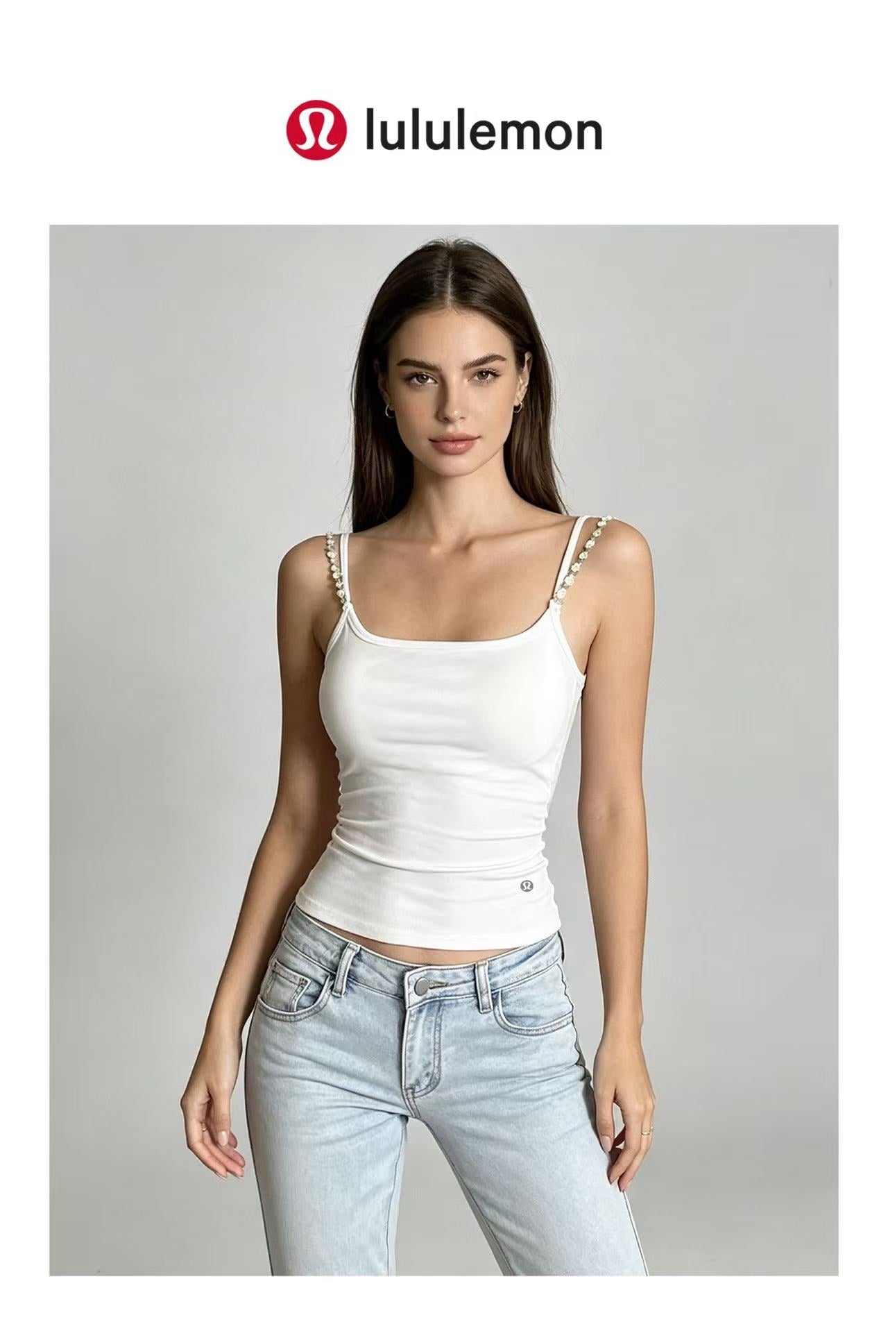3-Pack 2026 New Embroidered Spaghetti Strap Tank Top