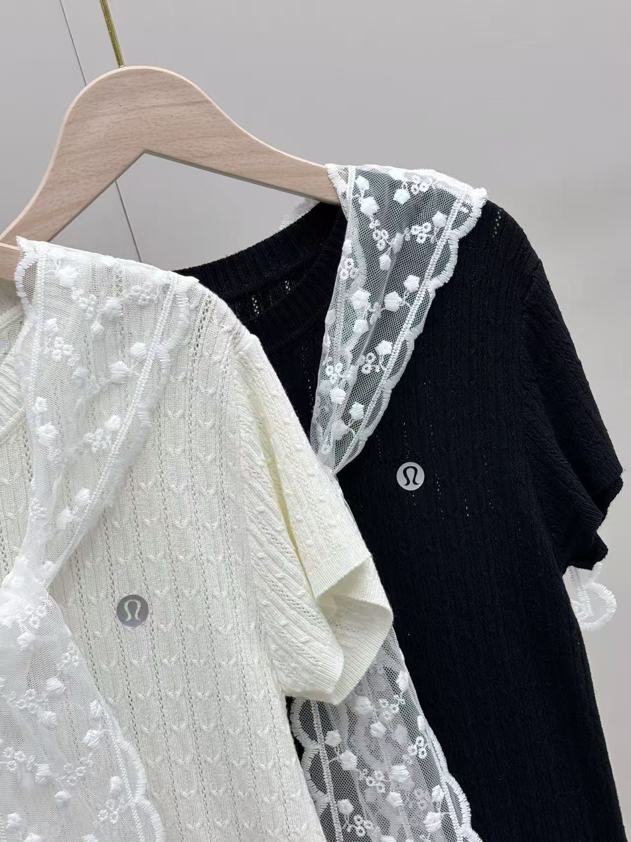 2-pack 2026 New Ice Silk Knit Lace Shrug Short Sleeve Cardigan