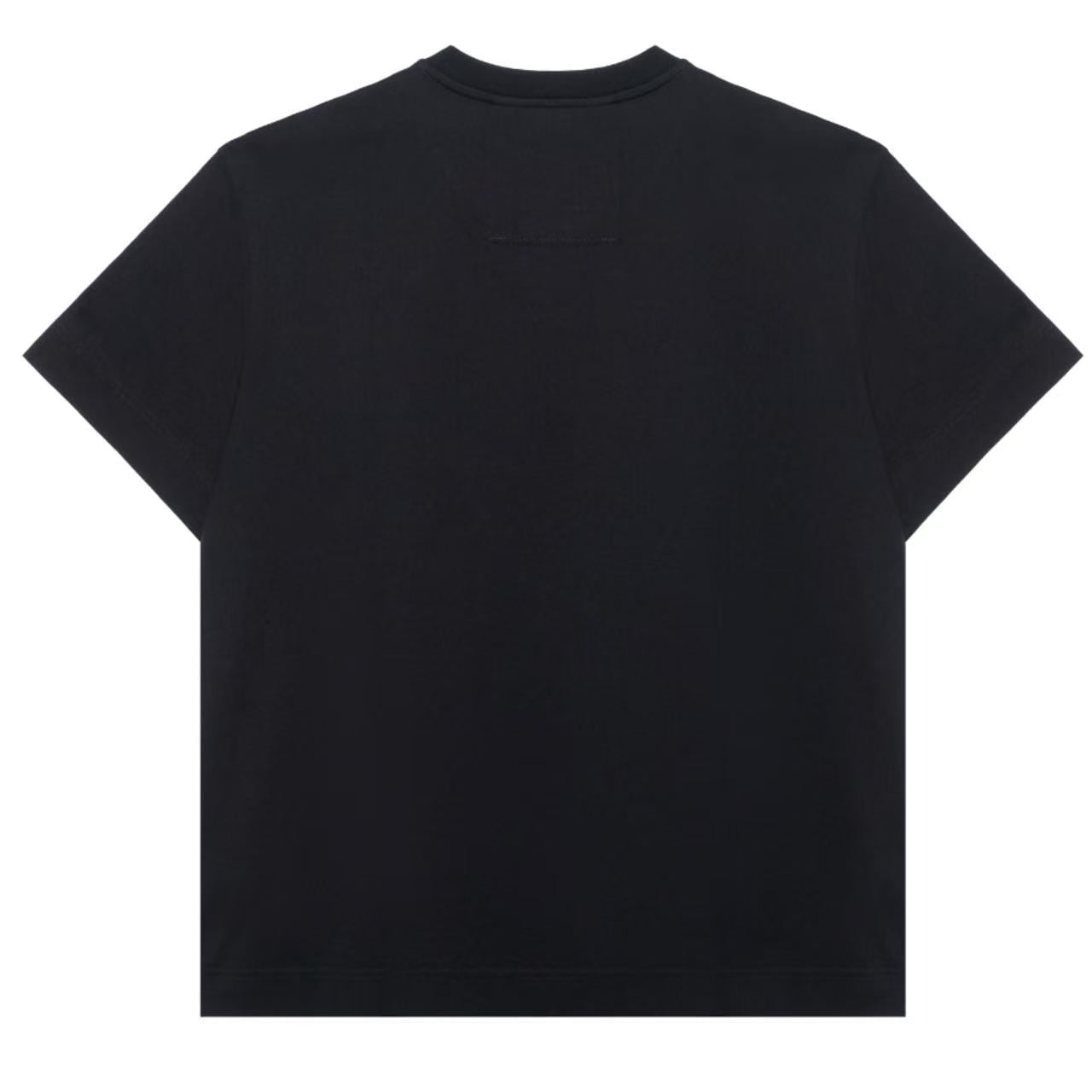 New Crew Neck T Shirt with Floral Logo Print