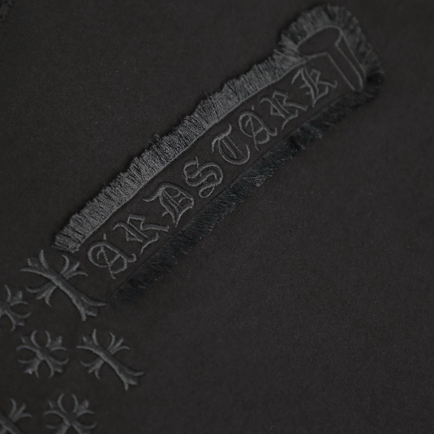 Chrome Hearts Star Cross Patch Embroidered Vintage Short Sleeve T-Shirt