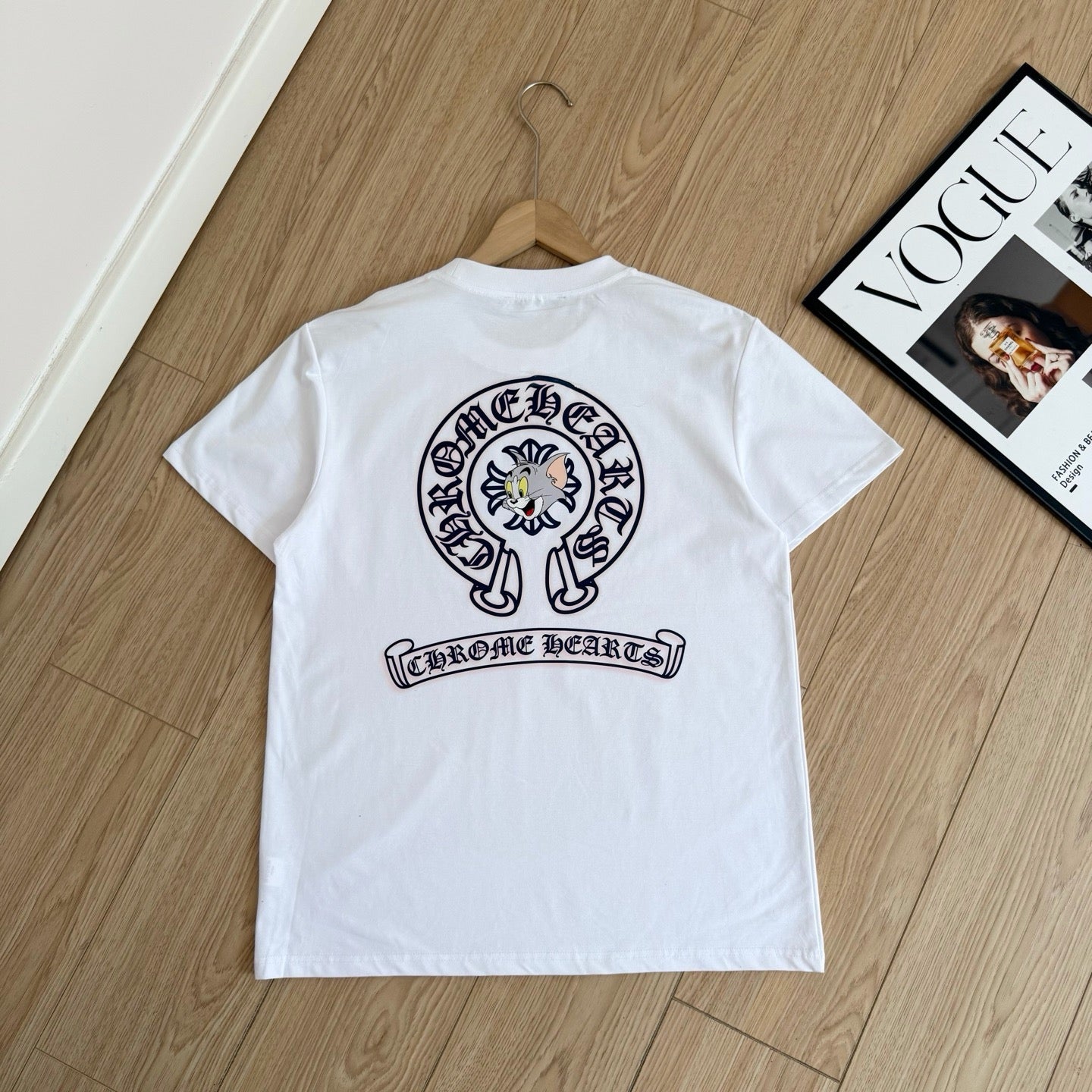 Chrome Hearts Cartoon Graphic Short Sleeve T-Shirt