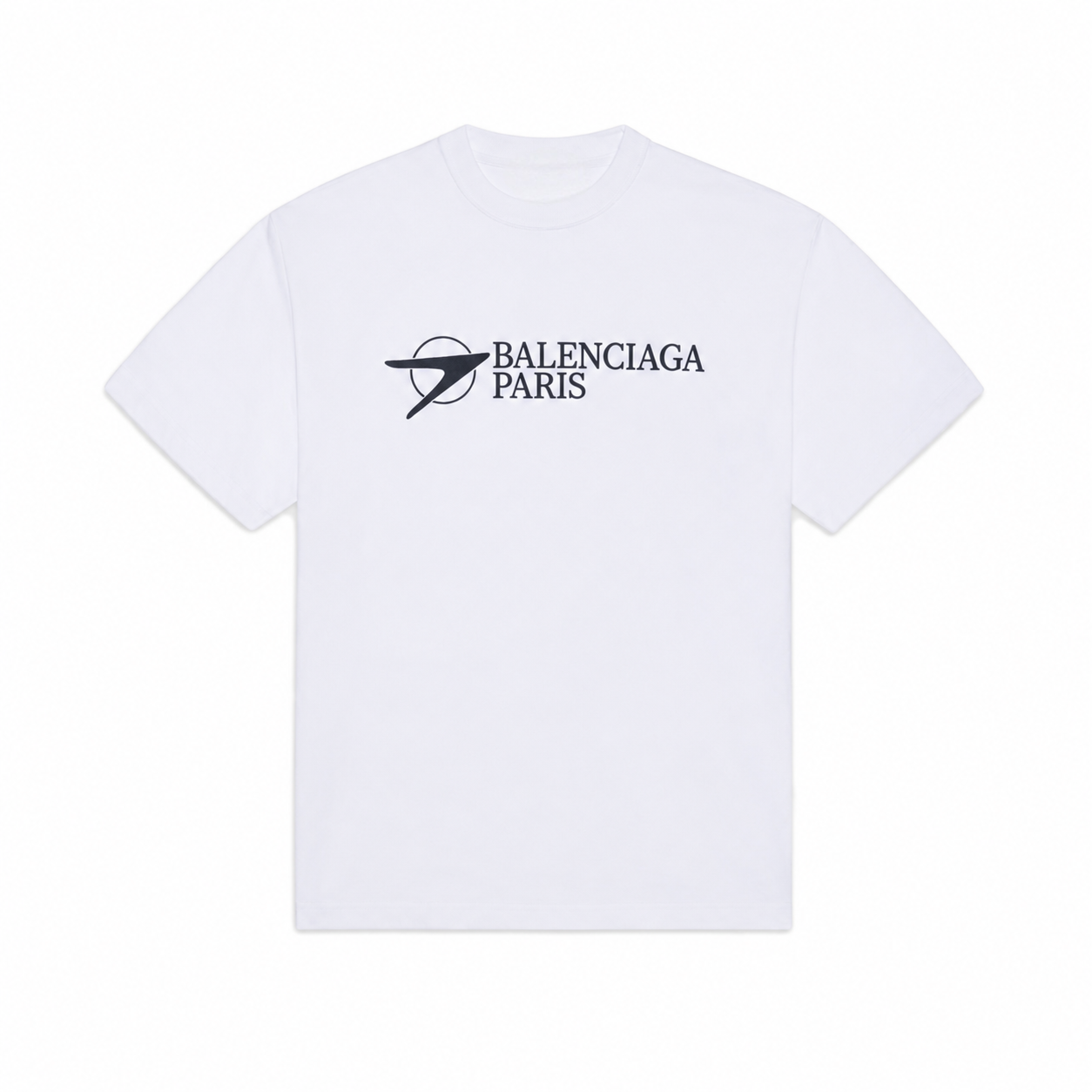 New Unisex Letter Logo Graphic T-Shirt, Short Sleeve Cutout Casual Tee