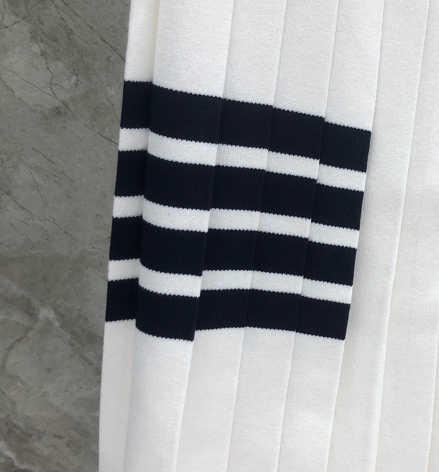 Women's Knit Four Stripe Mini Skirt