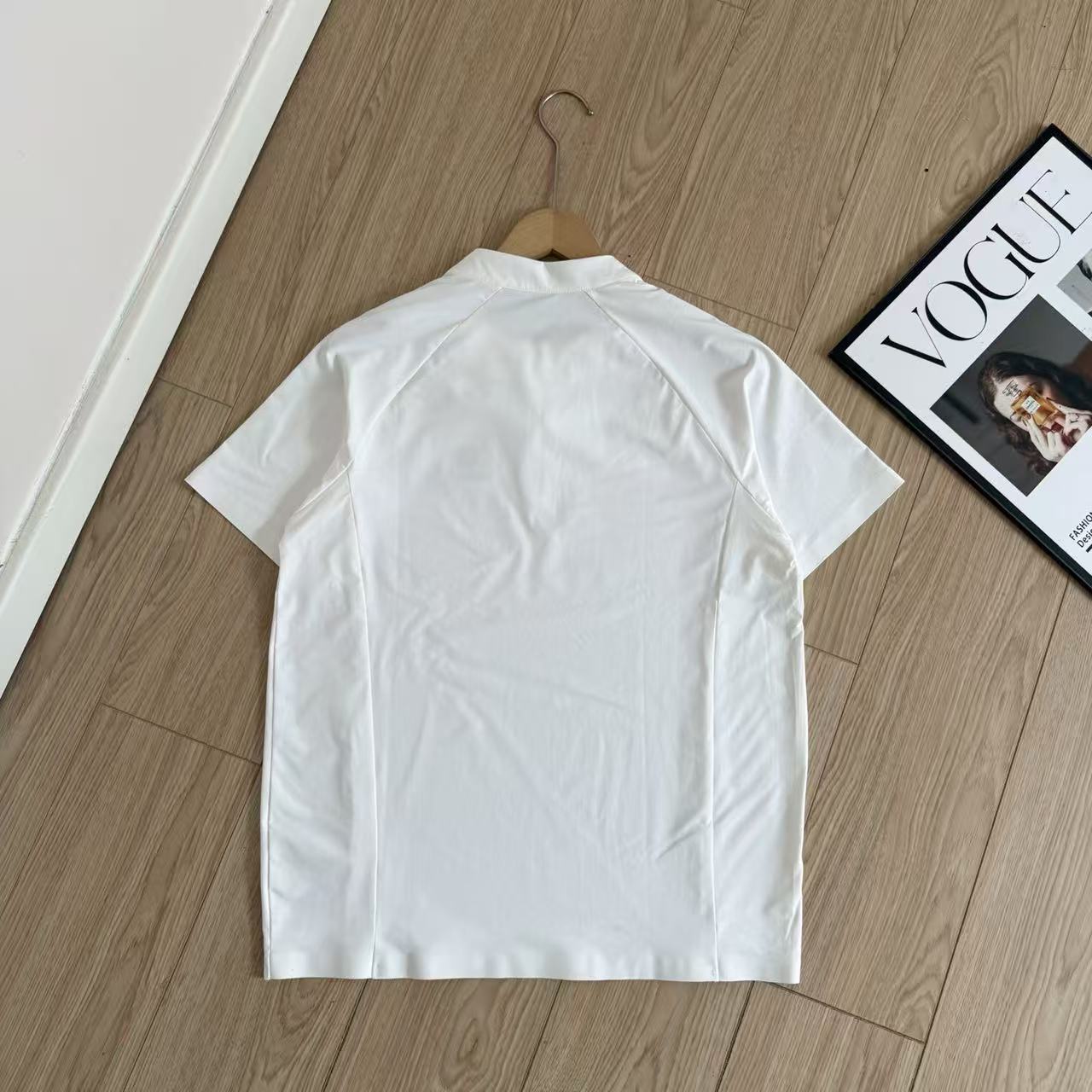 Men's Premium Zip Polo Shirt – Business Casual Short Sleeve Summer Tee