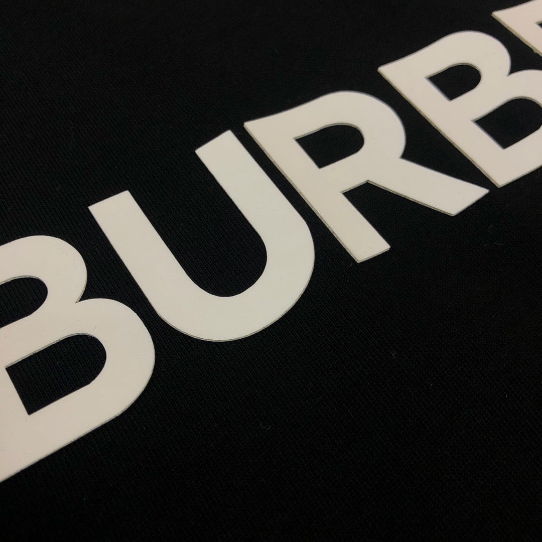 Embroidered Letter Logo Crew Neck T-Shirt