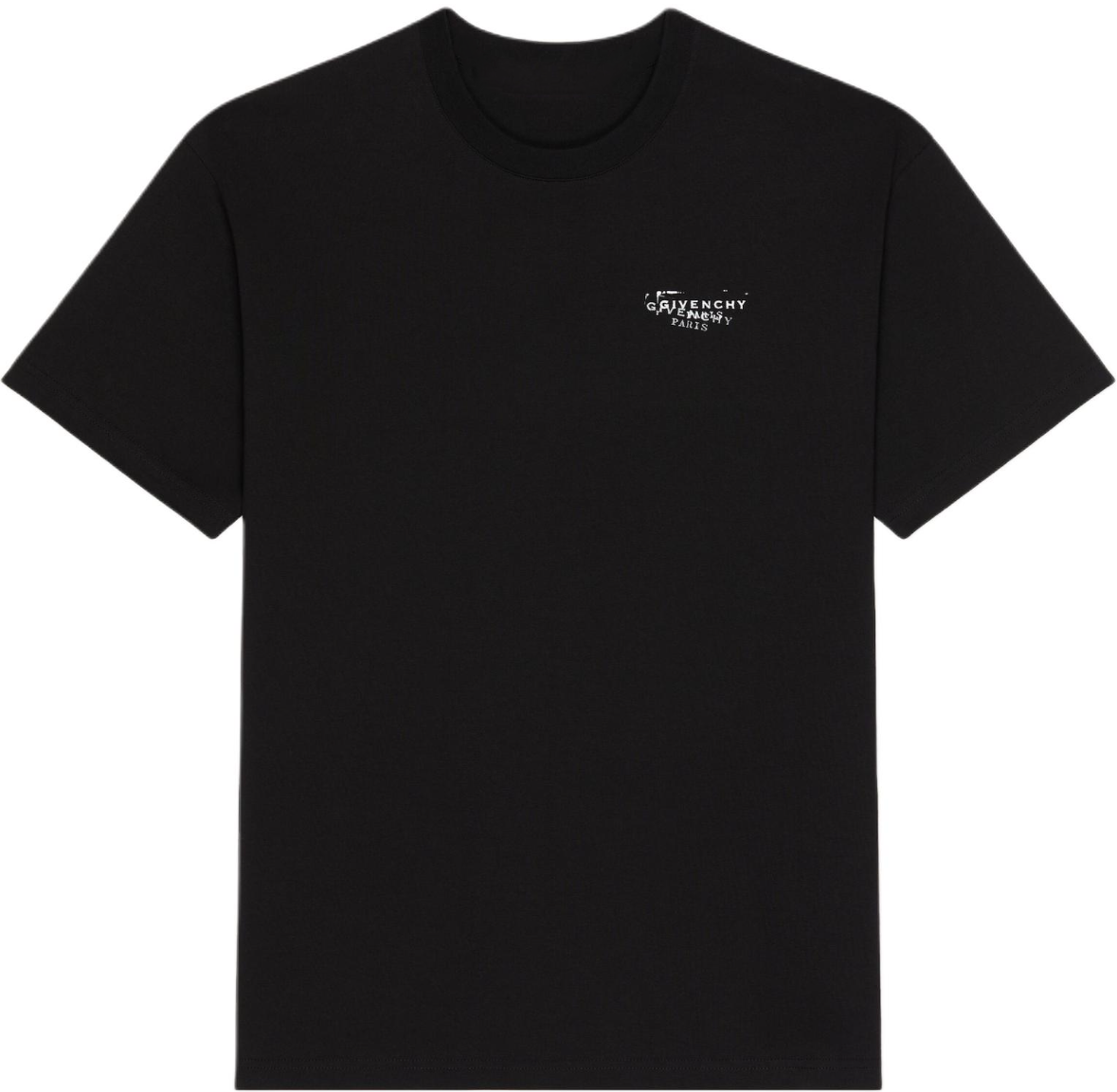 New Crew Neck Pure Cotton T Shirt with Small Chest Print