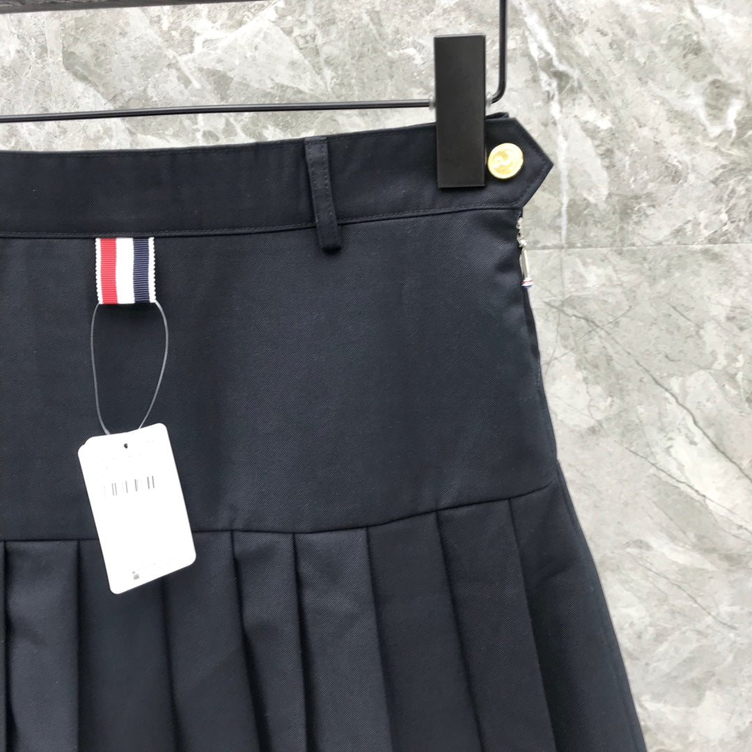 Women's High Waist Pleated Mini Skirt Classic Schoolgirl Style