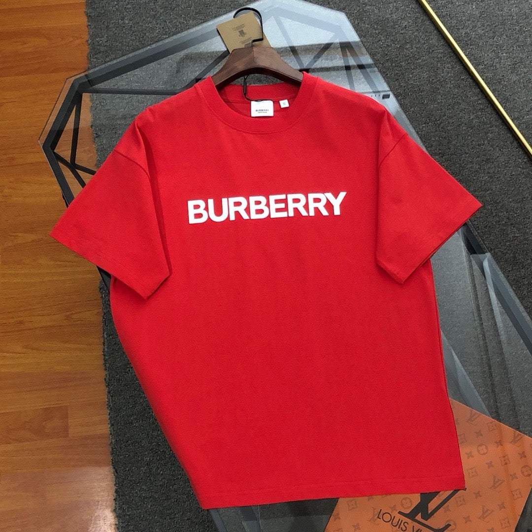 Embroidered Letter Logo Crew Neck T-Shirt