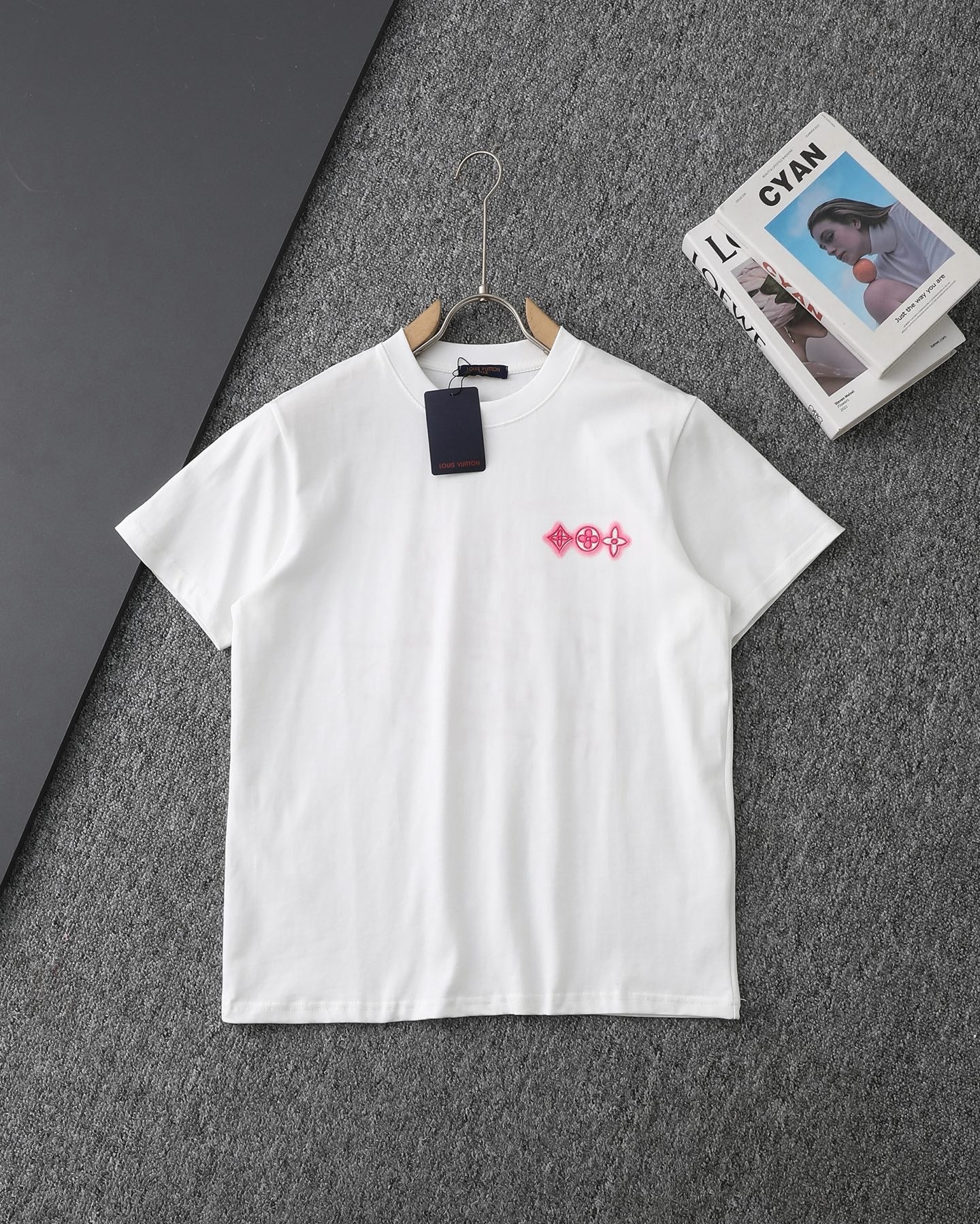 Premium Embroidered Graphic Crew Neck T-Shirt