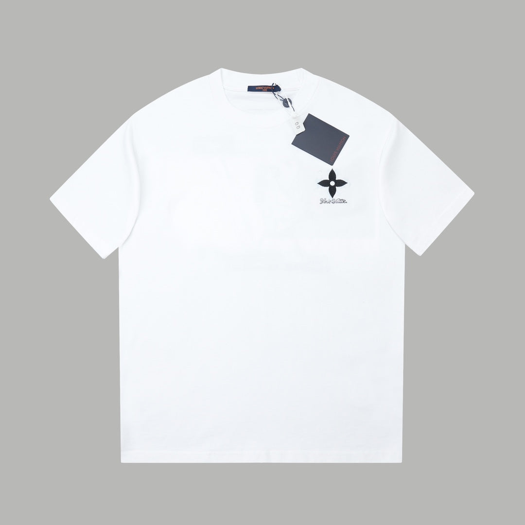 Collection Denim Patchwork Embroidered T-Shirt